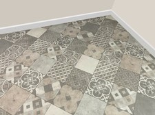 Mosaic Cream Pattern Vinyl